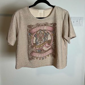 Altar’d state Giddy Up Glitter shirt